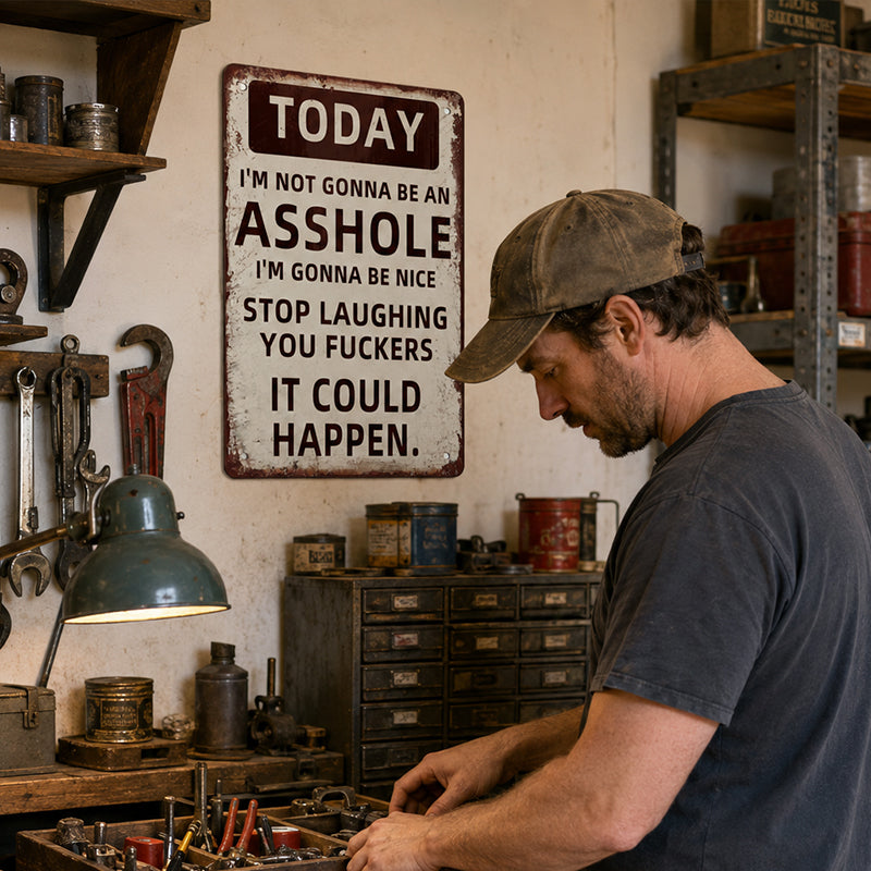Unique Metal Wall Art – Stop Laughing, It Could Happe