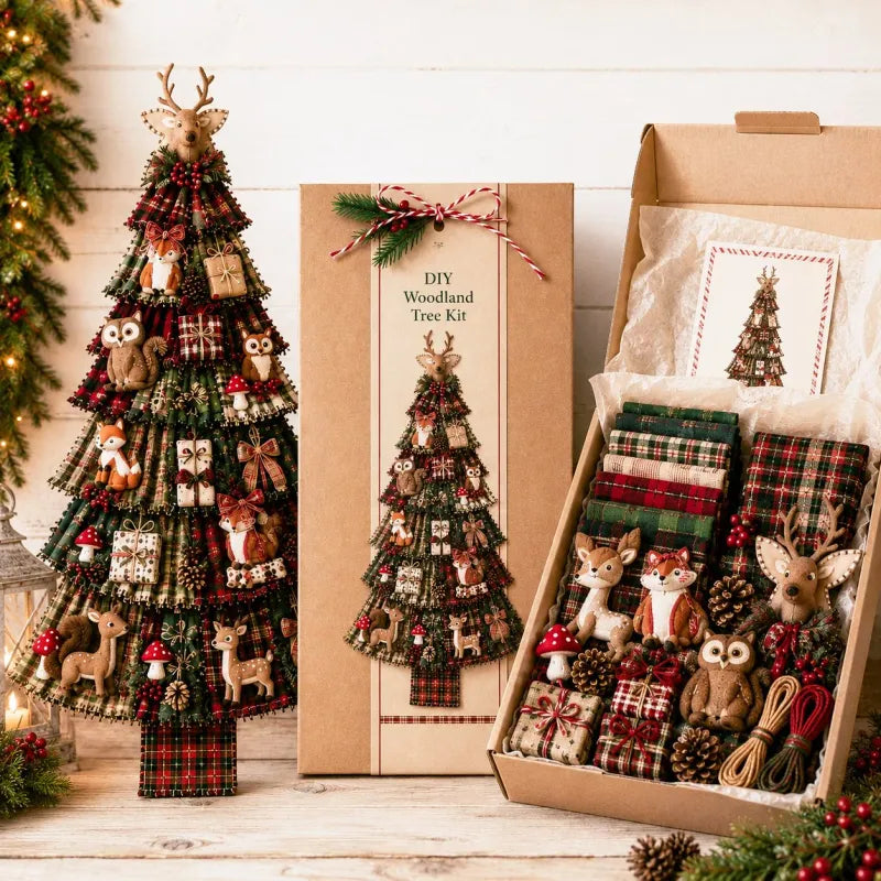 🎄 Heirloom Christmas DIY Patchwork Tree Door Hanging