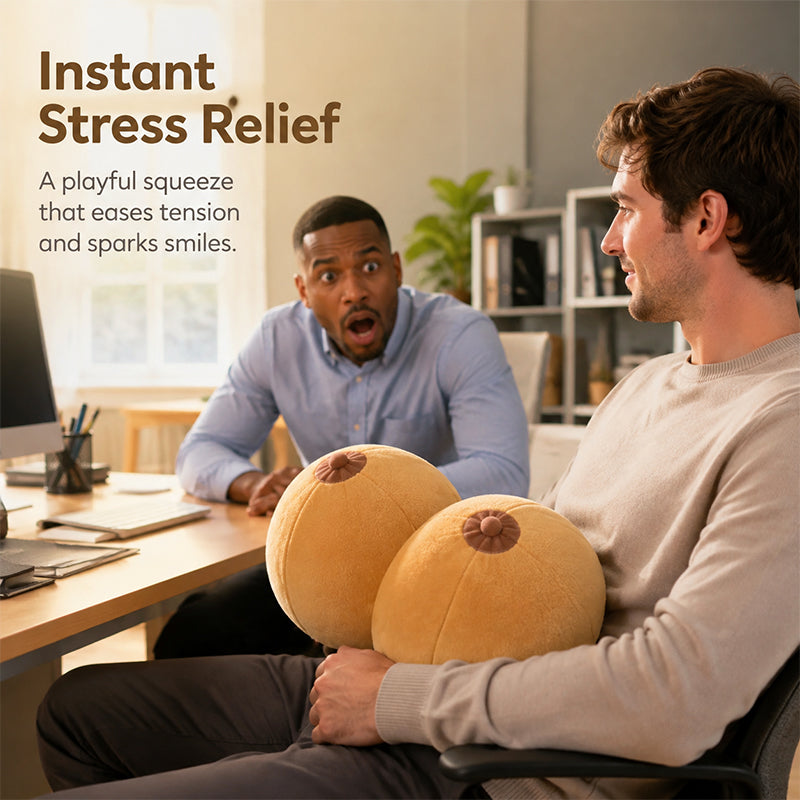 😄 Funny Boob Pillow – Hilarious Prank Gift & Soft Stress Relief Cushion