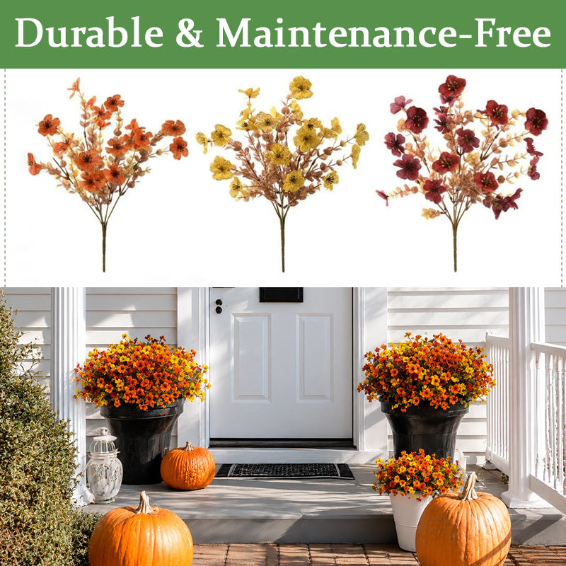 🍂Autumn Eucalyptus & Violet Artificial Flowers for Home Decor
