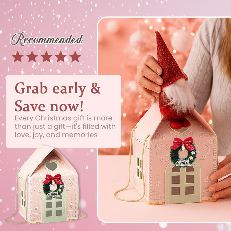 🎄Christmas Wonderland Cottage Gift Box – Reusable Holiday House Gift Packaging🎁