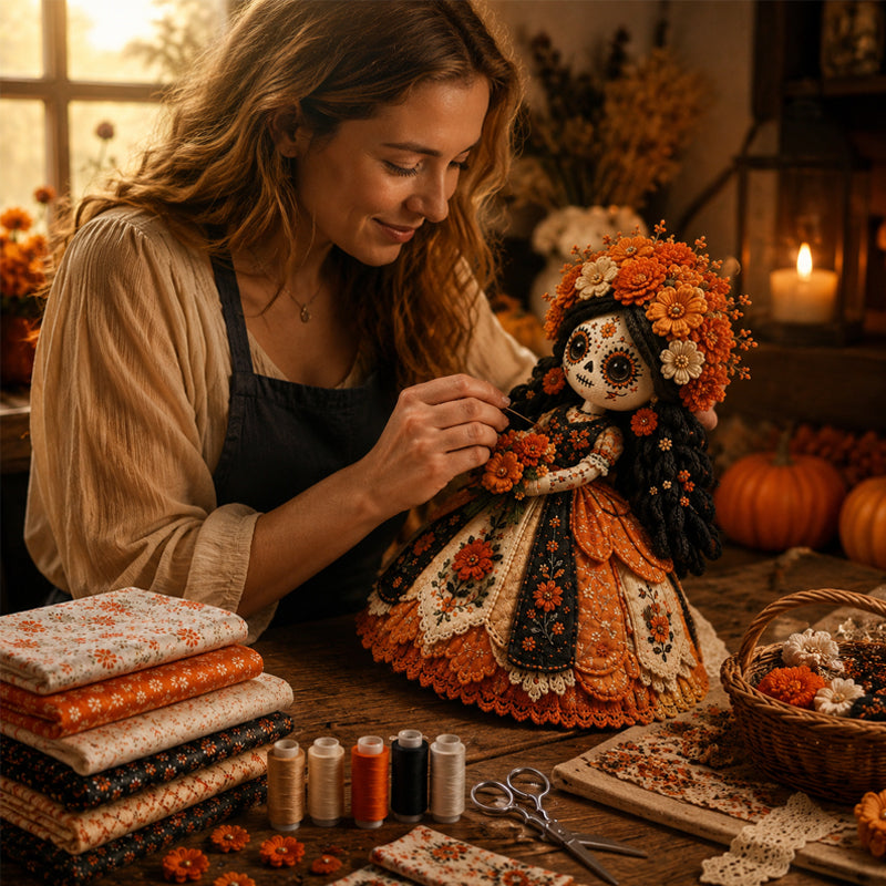 🌹 Spirit of Memories Patchwork Doll Kit