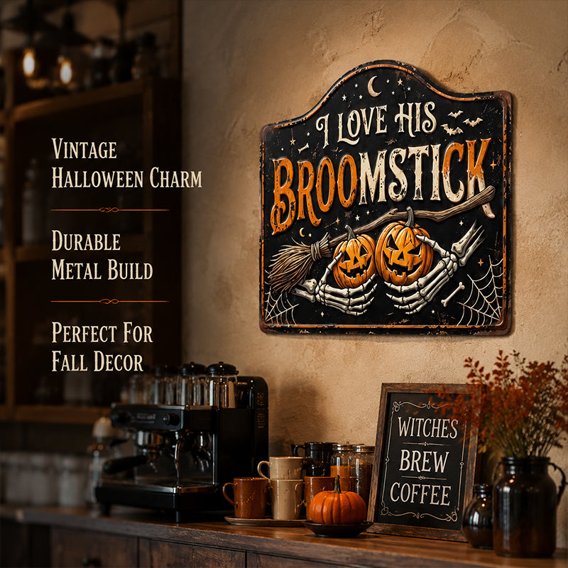 Halloween witch pumpkin decorative sign