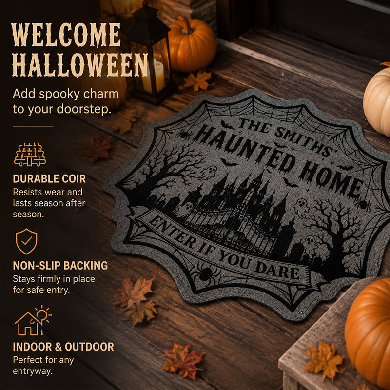 🎃Halloween Haunted Home Door Mat🏰