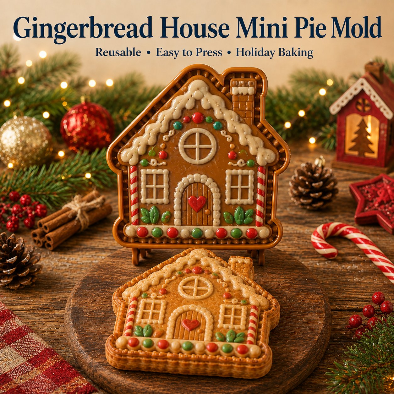 🎄 🎄 Christmas Character Mini Pie Maker – Holiday Hand Pie Mold & Press