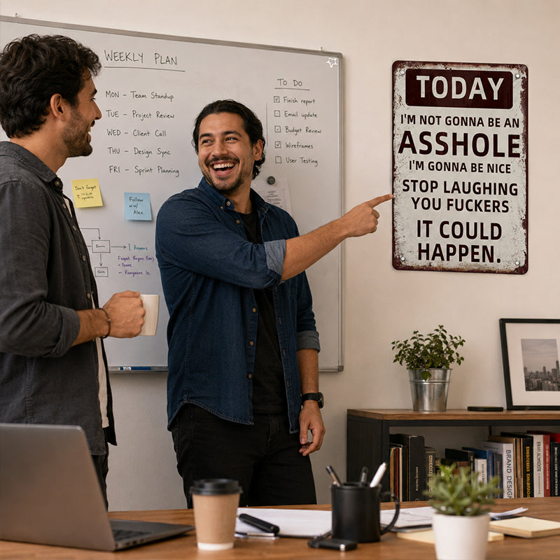 Unique Metal Wall Art – Stop Laughing, It Could Happe