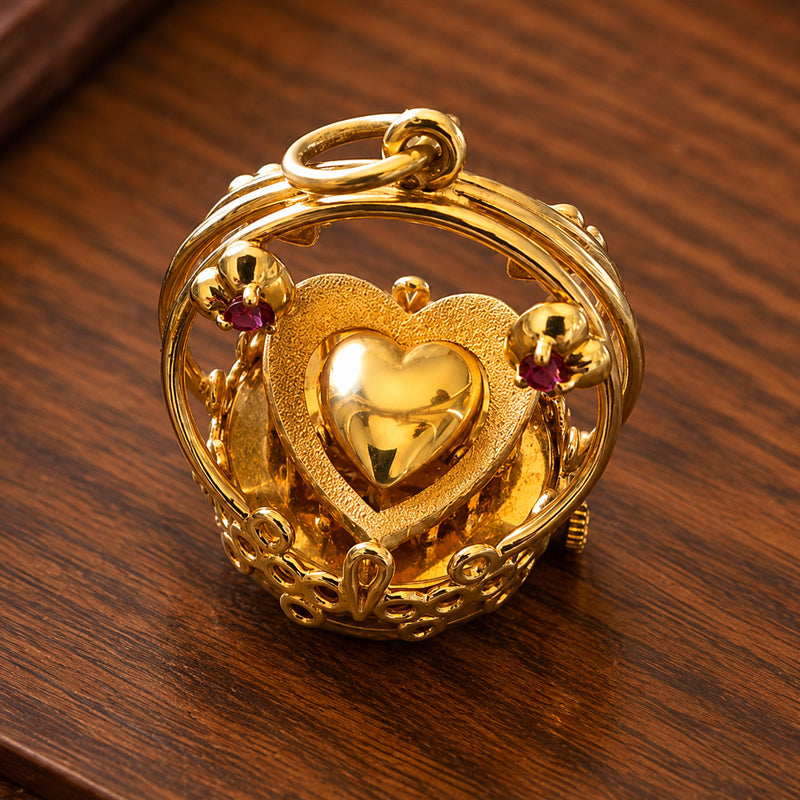  💛Heartbeat Mechanical Heart Pendant Necklace – Vintage Gear Heart Jewelry Gift for Her