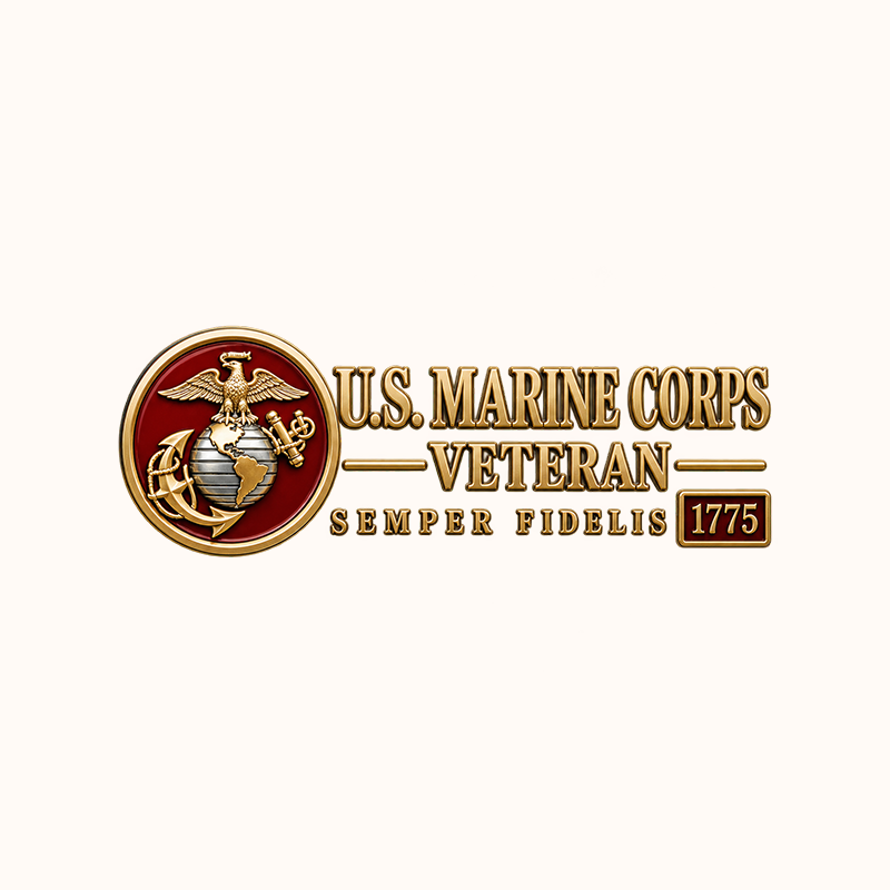 U.S. Military Veteran 3D Car Emblem – Honor Your Service, Show Your Pride