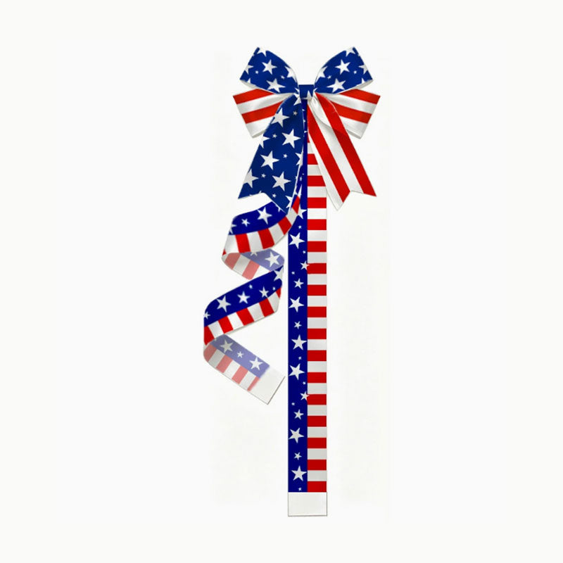250th Anniversary Patriotic Ribbon Bow Decor