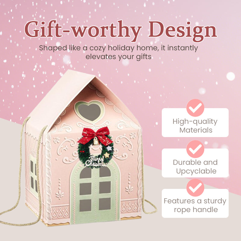 🎄Christmas Wonderland Cottage Gift Box – Reusable Holiday House Gift Packaging🎁