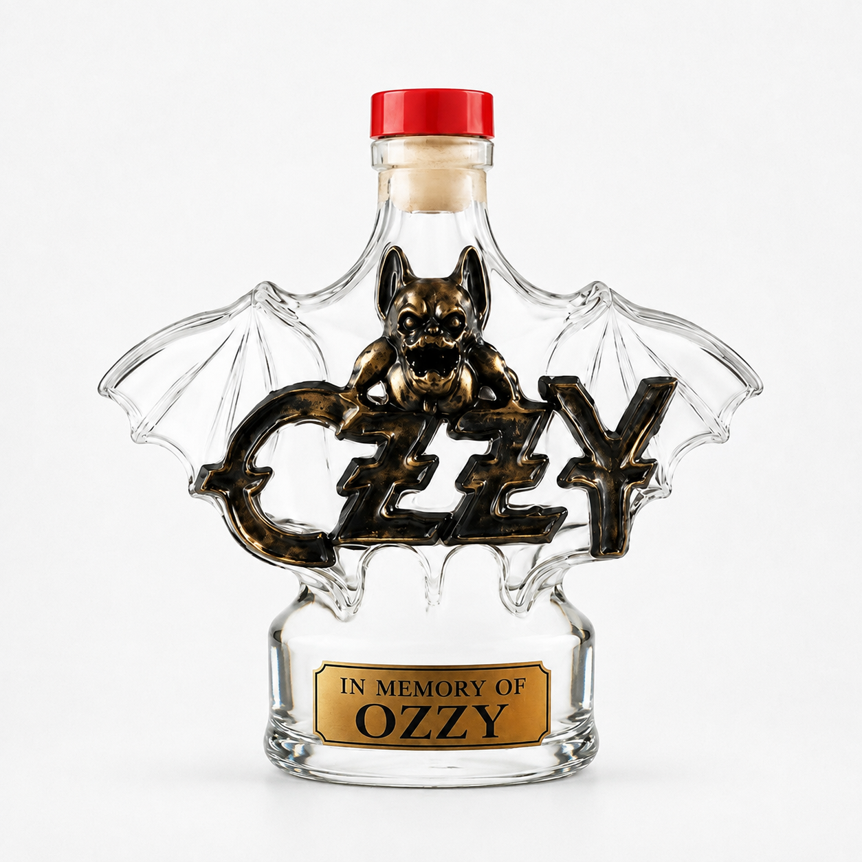 🍾 Rock Legend Memorial Tribute Bottle – Music Lover Keepsake & Display Decor