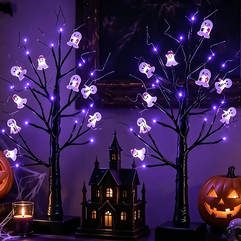 Haunted Glow Ghost Tree LED Light