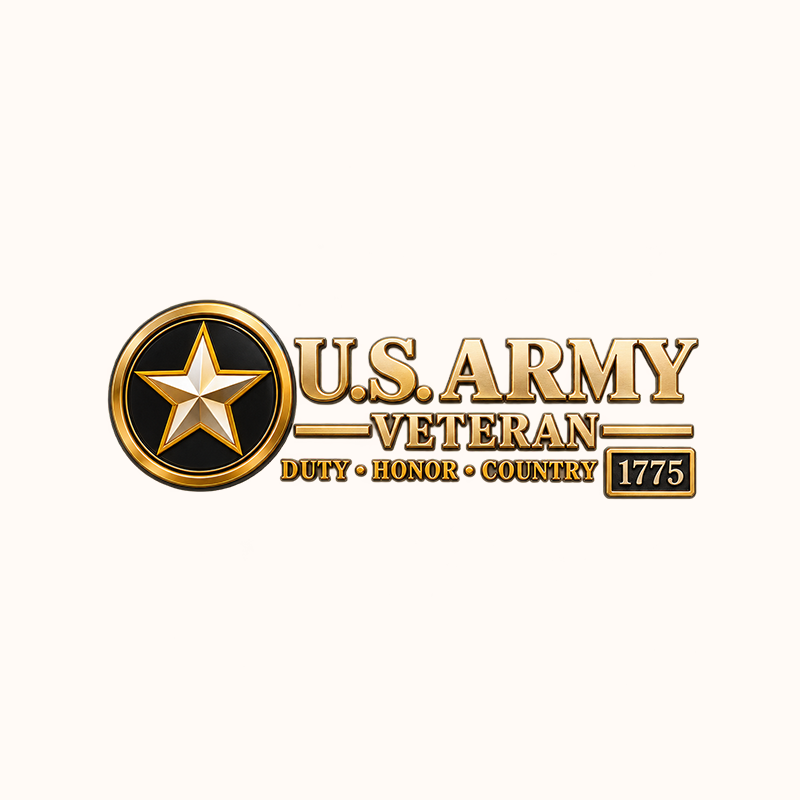 U.S. Military Veteran 3D Car Emblem – Honor Your Service, Show Your Pride