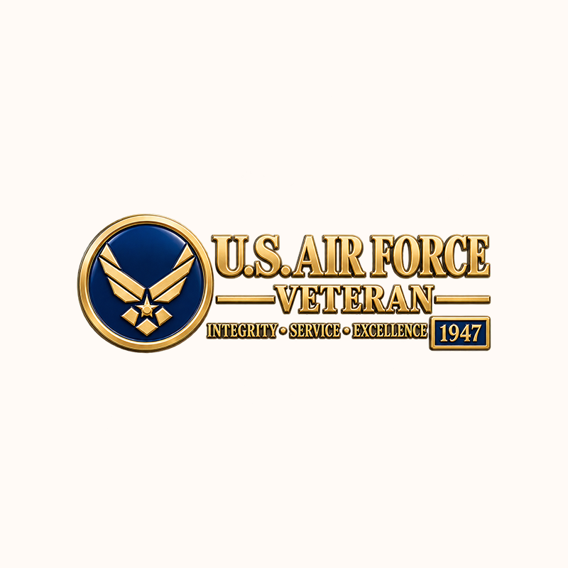 U.S. Military Veteran 3D Car Emblem – Honor Your Service, Show Your Pride