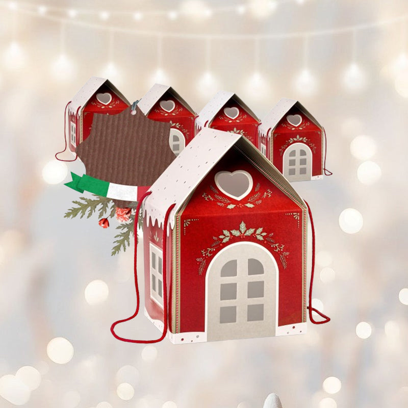 🎄Christmas Wonderland Cottage Gift Box – Reusable Holiday House Gift Packaging🎁