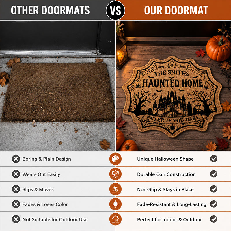 🎃Halloween Haunted Home Door Mat🏰