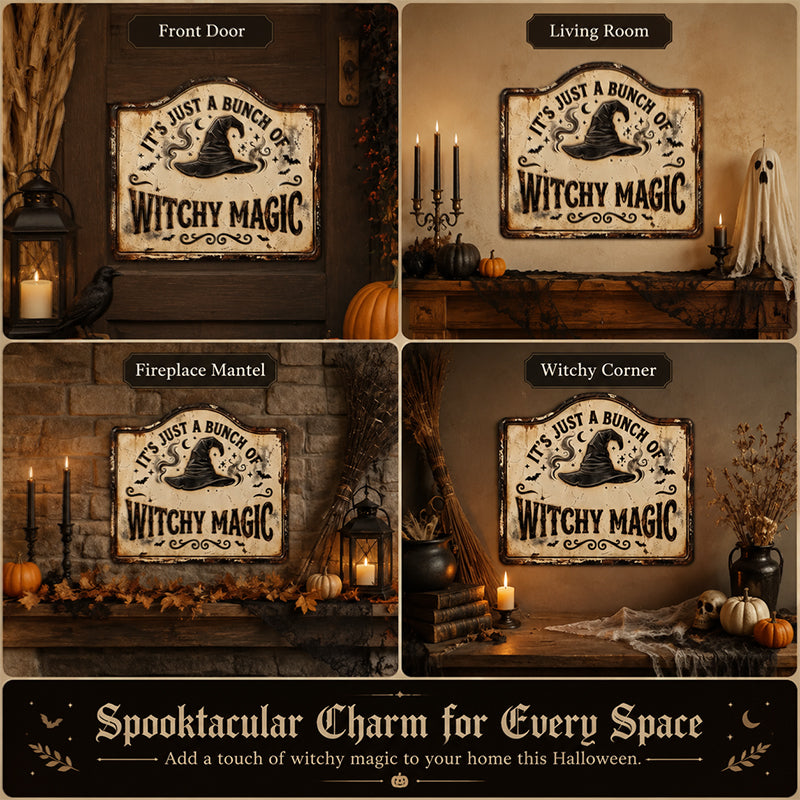 Halloween Witch Decorative Cards