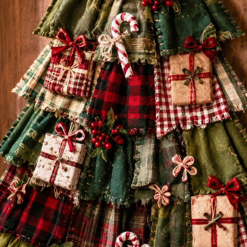 🎄 Heirloom Christmas DIY Patchwork Tree Door Hanging