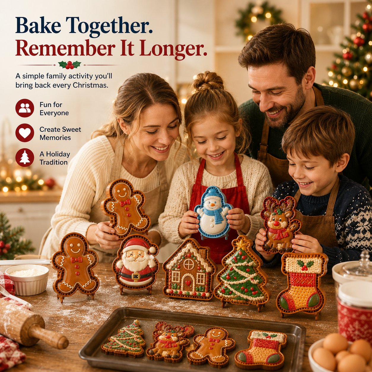🎄 🎄 Christmas Character Mini Pie Maker – Holiday Hand Pie Mold & Press