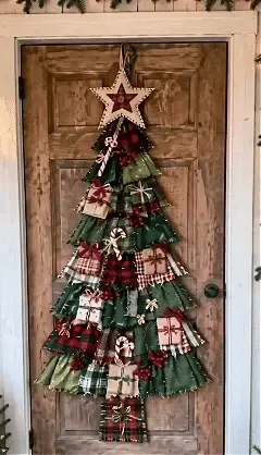 🎄 Heirloom Christmas DIY Patchwork Tree Door Hanging