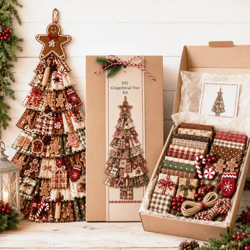 🎄 Heirloom Christmas DIY Patchwork Tree Door Hanging