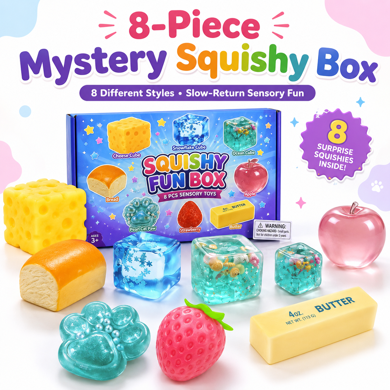 🎁 Set Box Malt Sugar Stress Relief Fidget Toys 🛍️