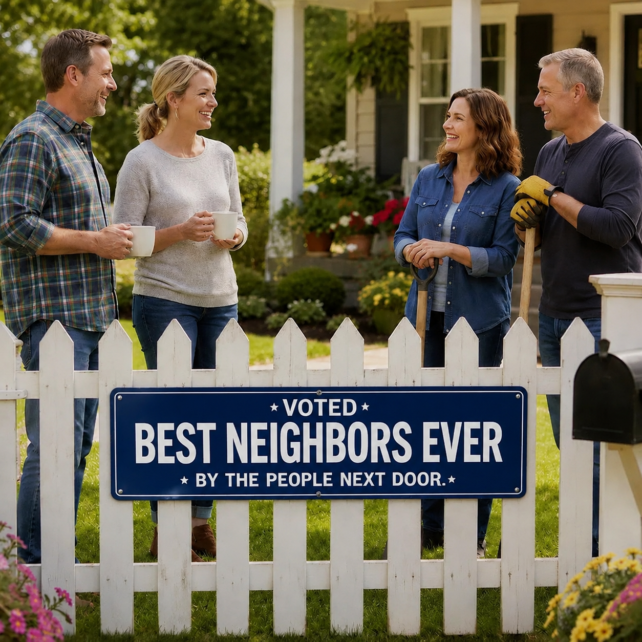 🏡❤️ Best Neighbor Garden Sign