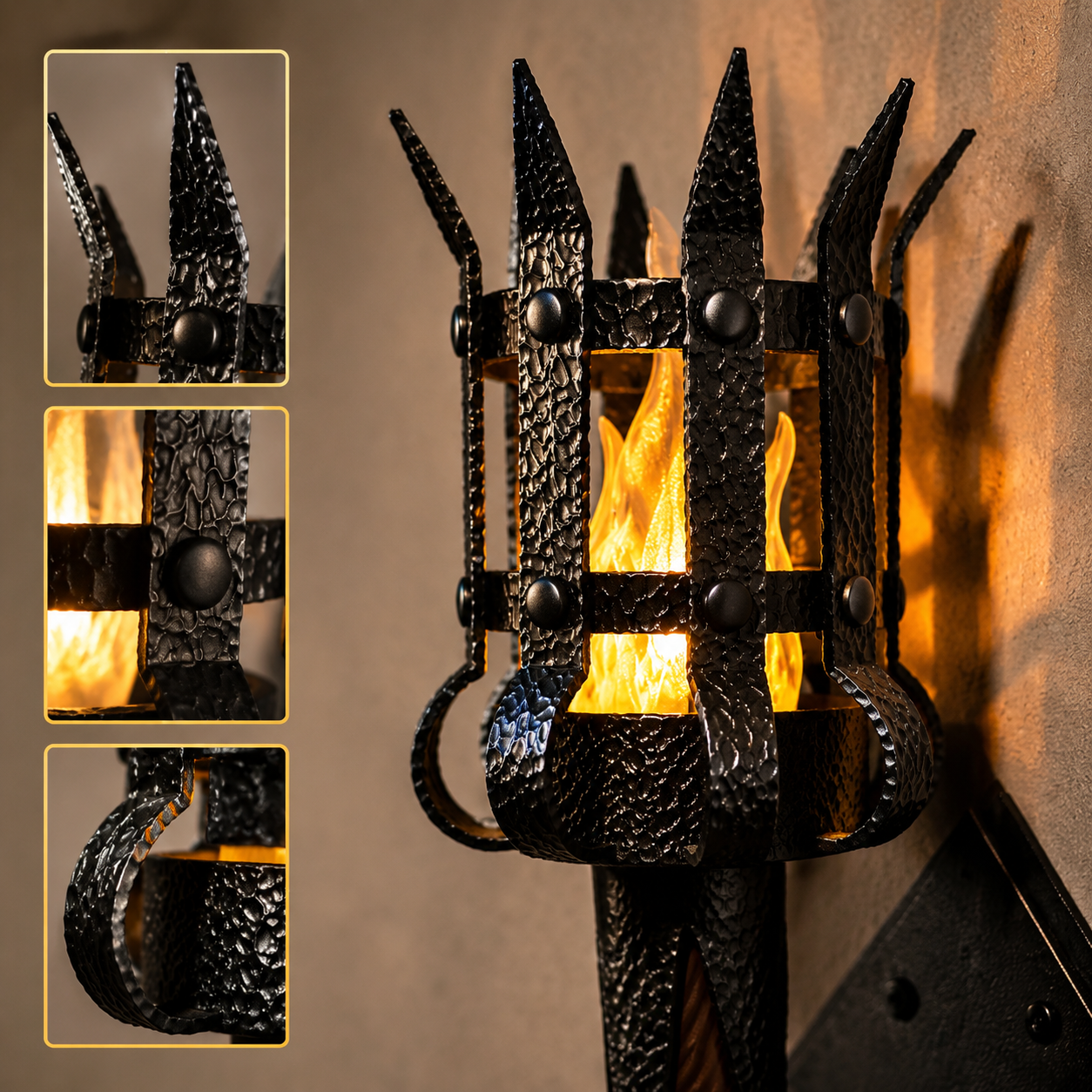 🔥Medieval Flame Torch Wall Light🏰