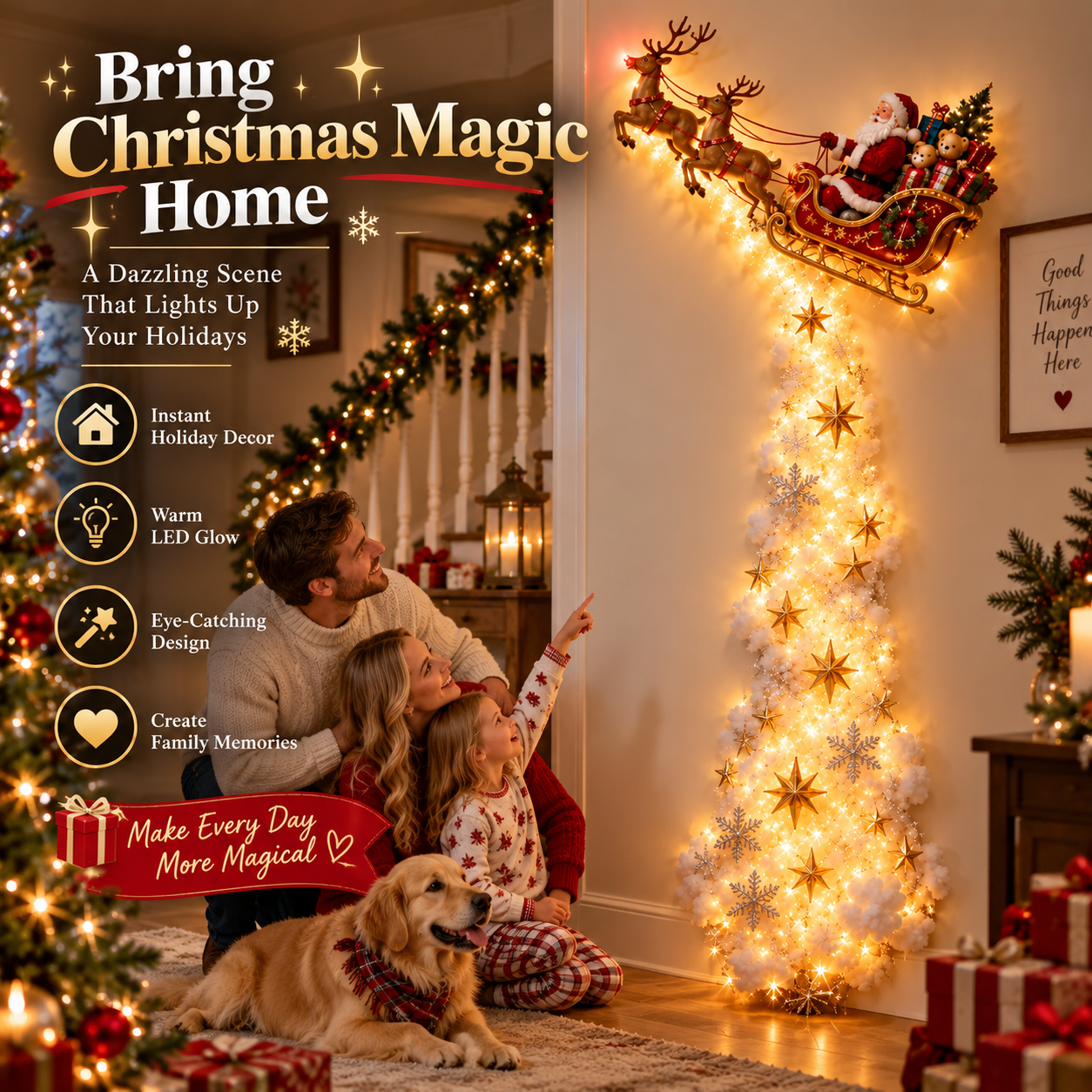 ✨Christmas Magic Trail Wall Light - A Little Christmas Magic Right on Your Wall✨