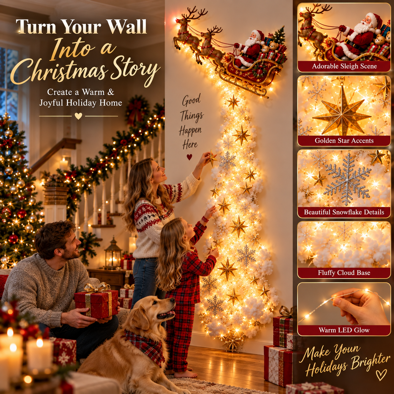 ✨Christmas Magic Trail Wall Light - A Little Christmas Magic Right on Your Wall✨