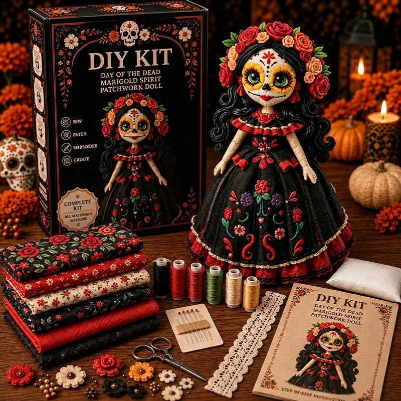 🌹 Spirit of Memories Patchwork Doll Kit