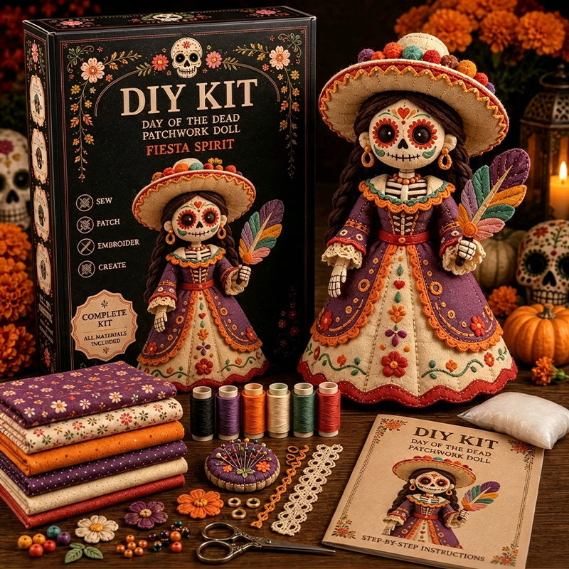 🌹 Spirit of Memories Patchwork Doll Kit