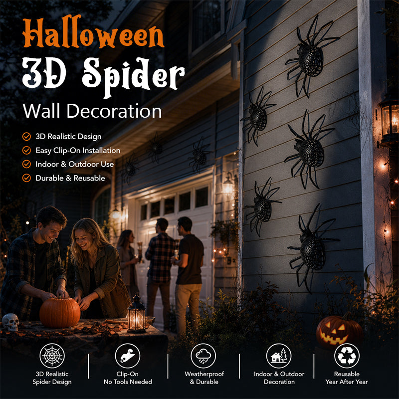 CreepyCrawler Giant Spider Wall Decor