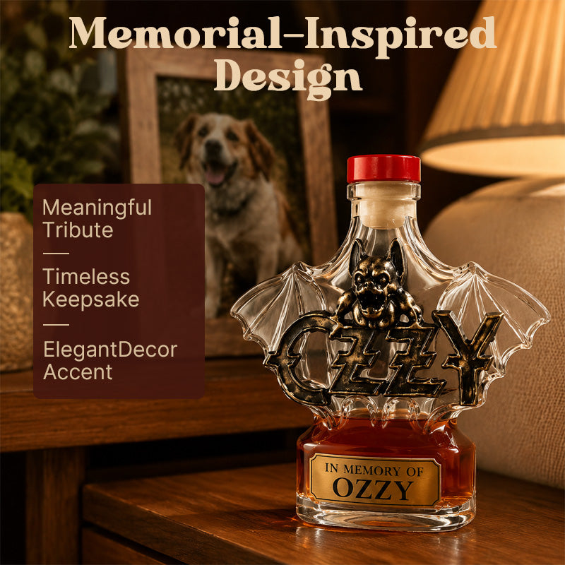 🍾 Rock Legend Memorial Tribute Bottle – Music Lover Keepsake & Display Decor