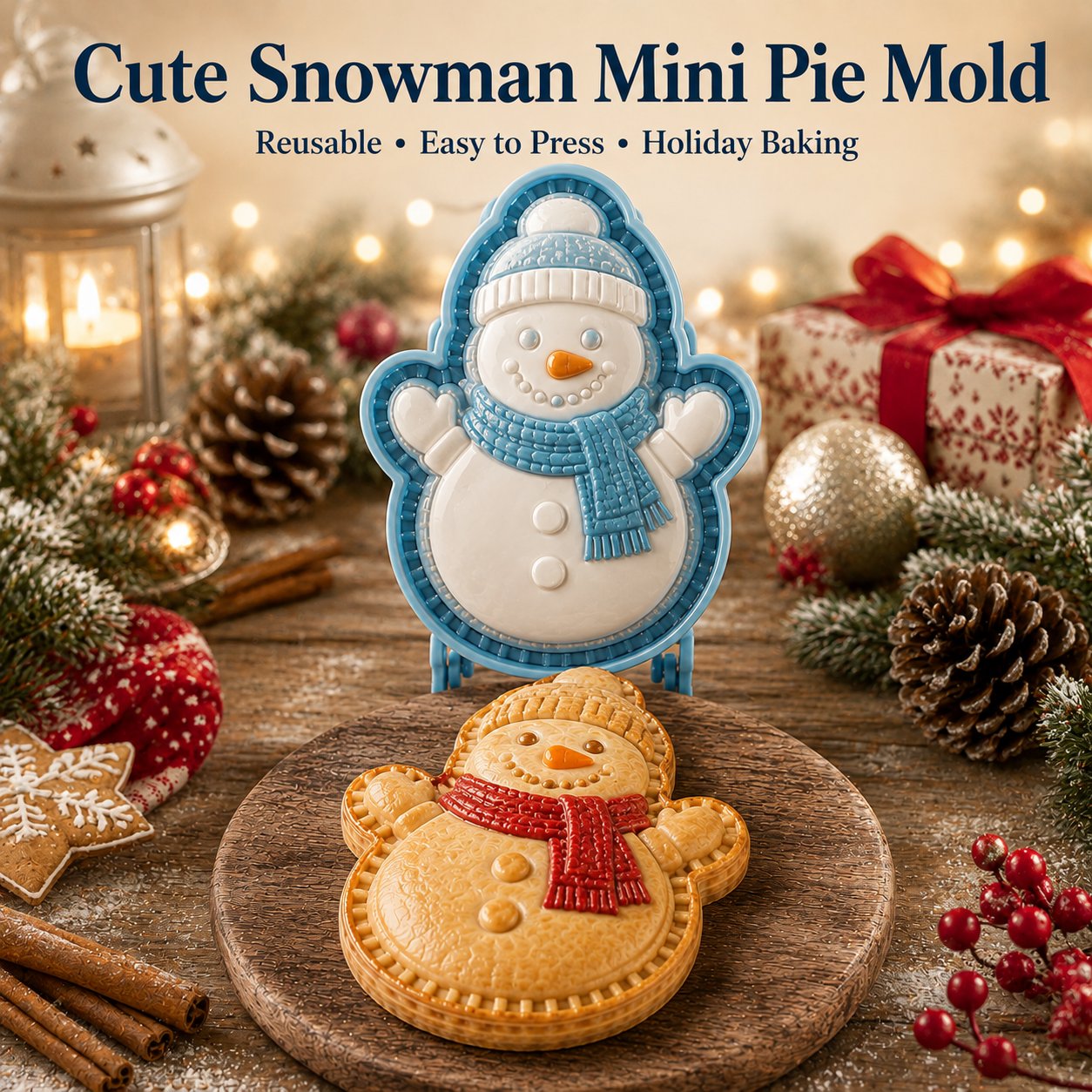 🎄 🎄 Christmas Character Mini Pie Maker – Holiday Hand Pie Mold & Press
