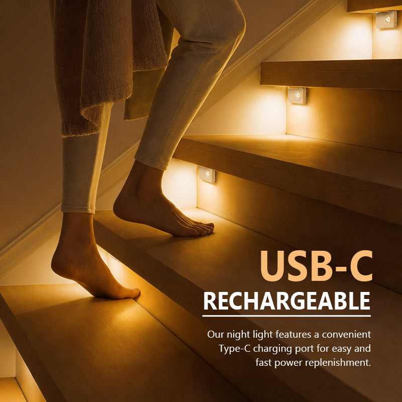 Smart Sensor Night Light LED Human Infrared Type-C