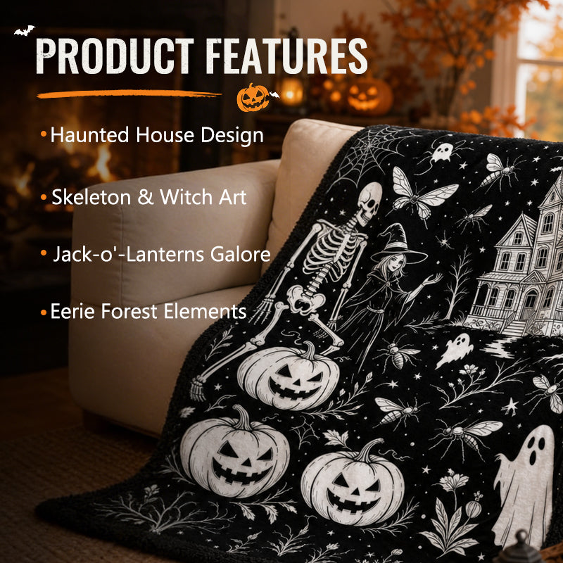 🎃 DIY Halloween Coloring Sherpa Blanket