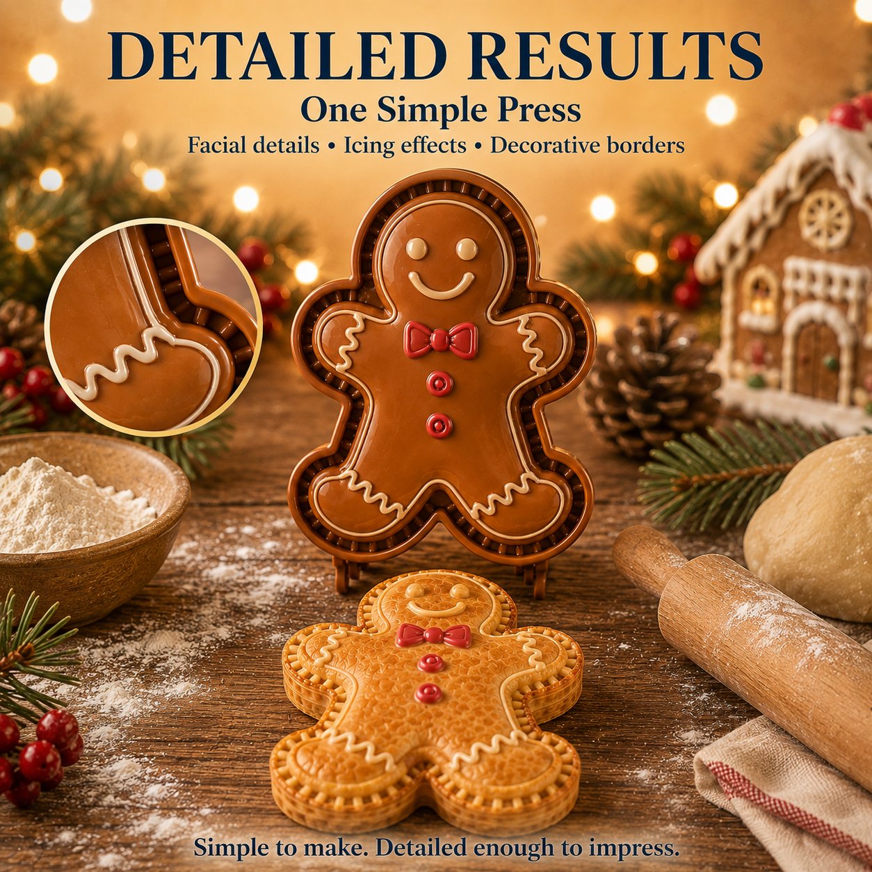 🎄 🎄 Christmas Character Mini Pie Maker – Holiday Hand Pie Mold & Press