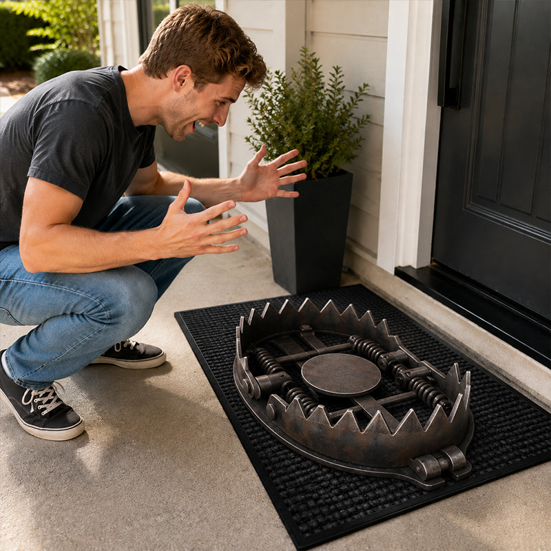 😲Realistic 3D Trap Illusion Prank Rug