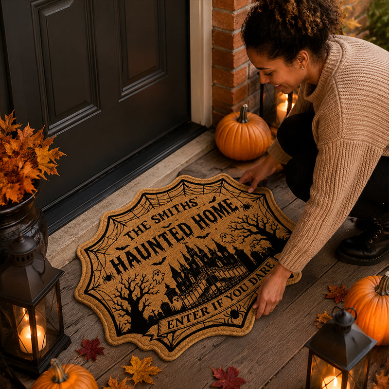 🎃Halloween Haunted Home Door Mat🏰