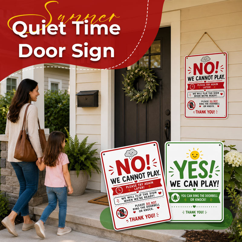 🌞 Summer Quiet Time Door Sign