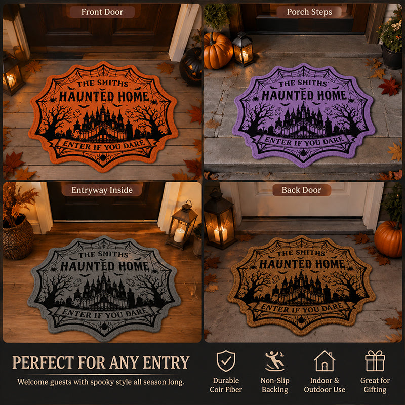 🎃Halloween Haunted Home Door Mat🏰