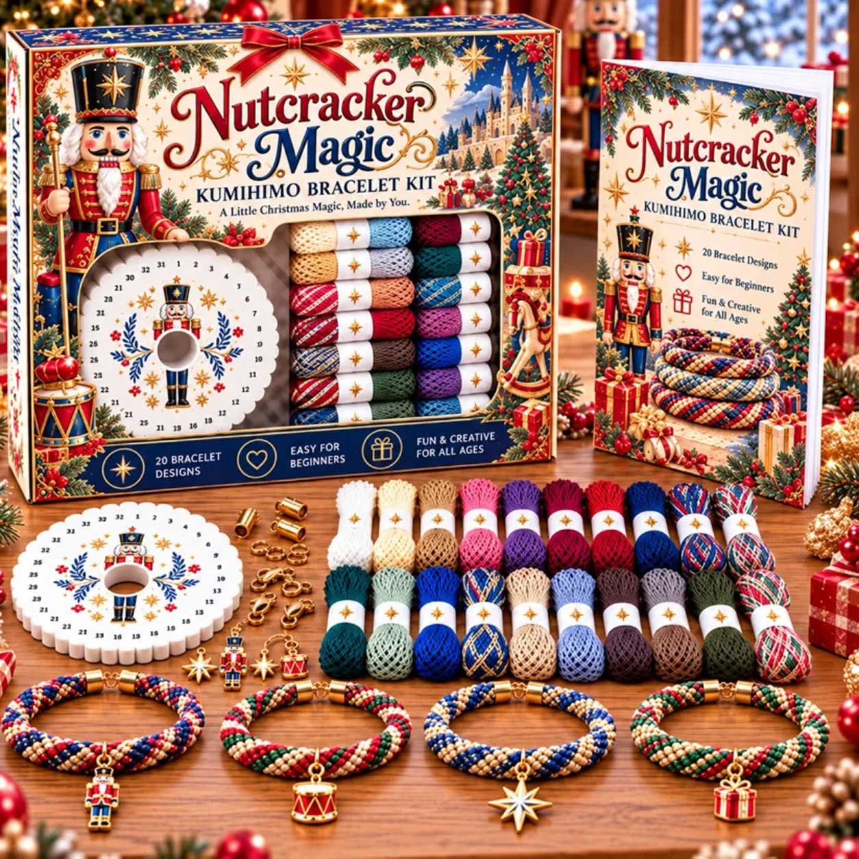Nutcracker Magic Kumihimo bracelet kit