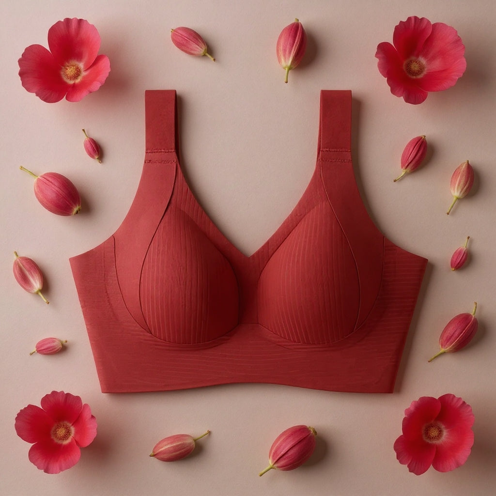 🎁 Helt ny kampagne: Køb 1 og få 3 sæt gratis 🔥 Trådløs push-up-bh med supergod støtte 👍  Sig farvel til hængende bryster