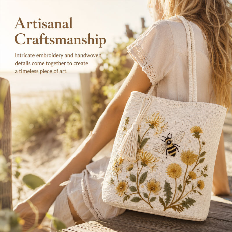 Bohemian style matching guide with crochet tote