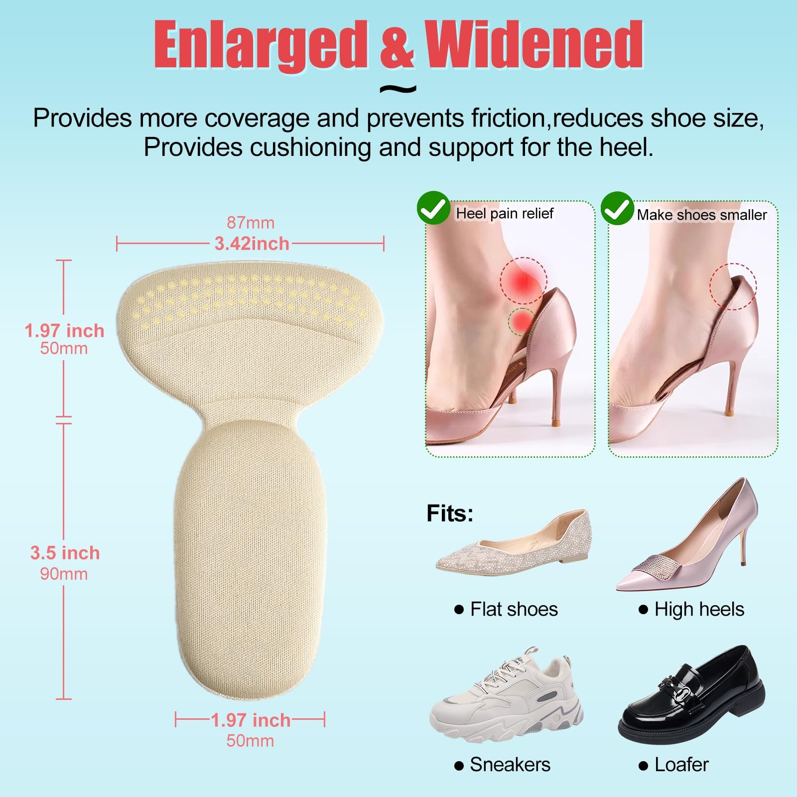 Adjusting loose shoe size profile