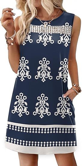 Summer Dresses for Women 2026 Beach Vacation Spring Fashion Clothing Lace Mini Tank Dress with Pockets