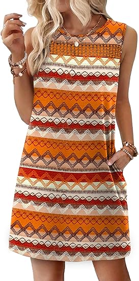 Summer Dresses for Women 2026 Beach Vacation Spring Fashion Clothing Lace Mini Tank Dress with Pockets