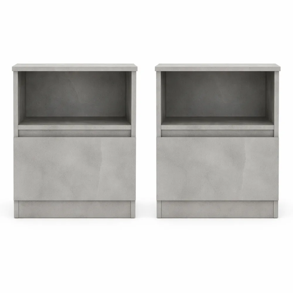 Paire de tables de nuit modernes avec tiroir