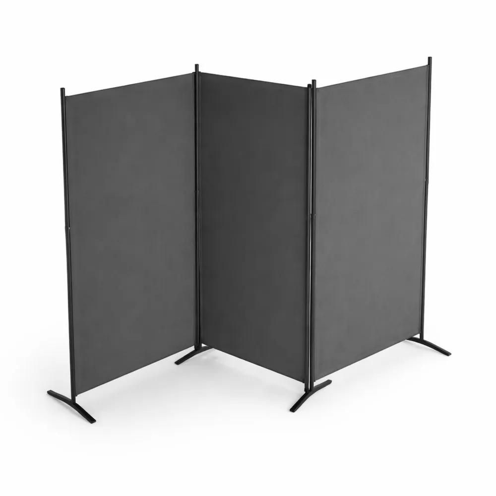 Paravent pliable en tissu à 3 panneaux pour intérieur